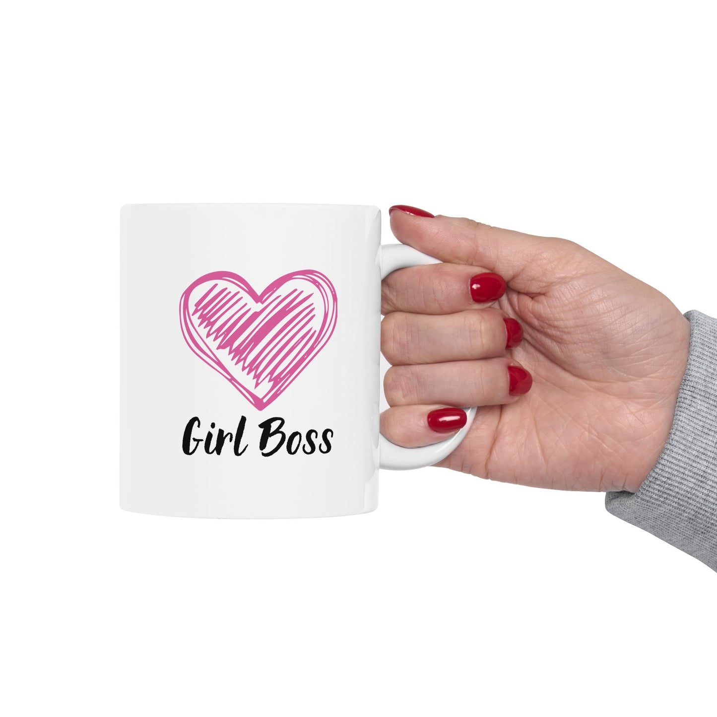 Girl Boss Coffee Ceramic Mug, 11oz