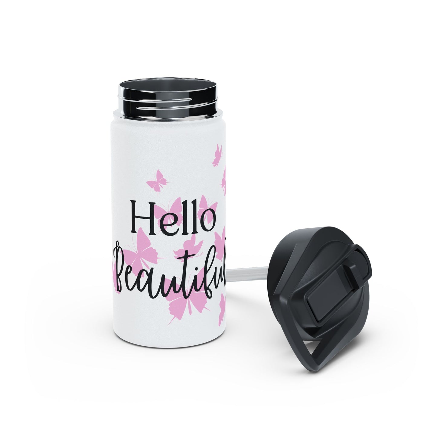 Hello Beautiful Stainless Steel Water Bottle