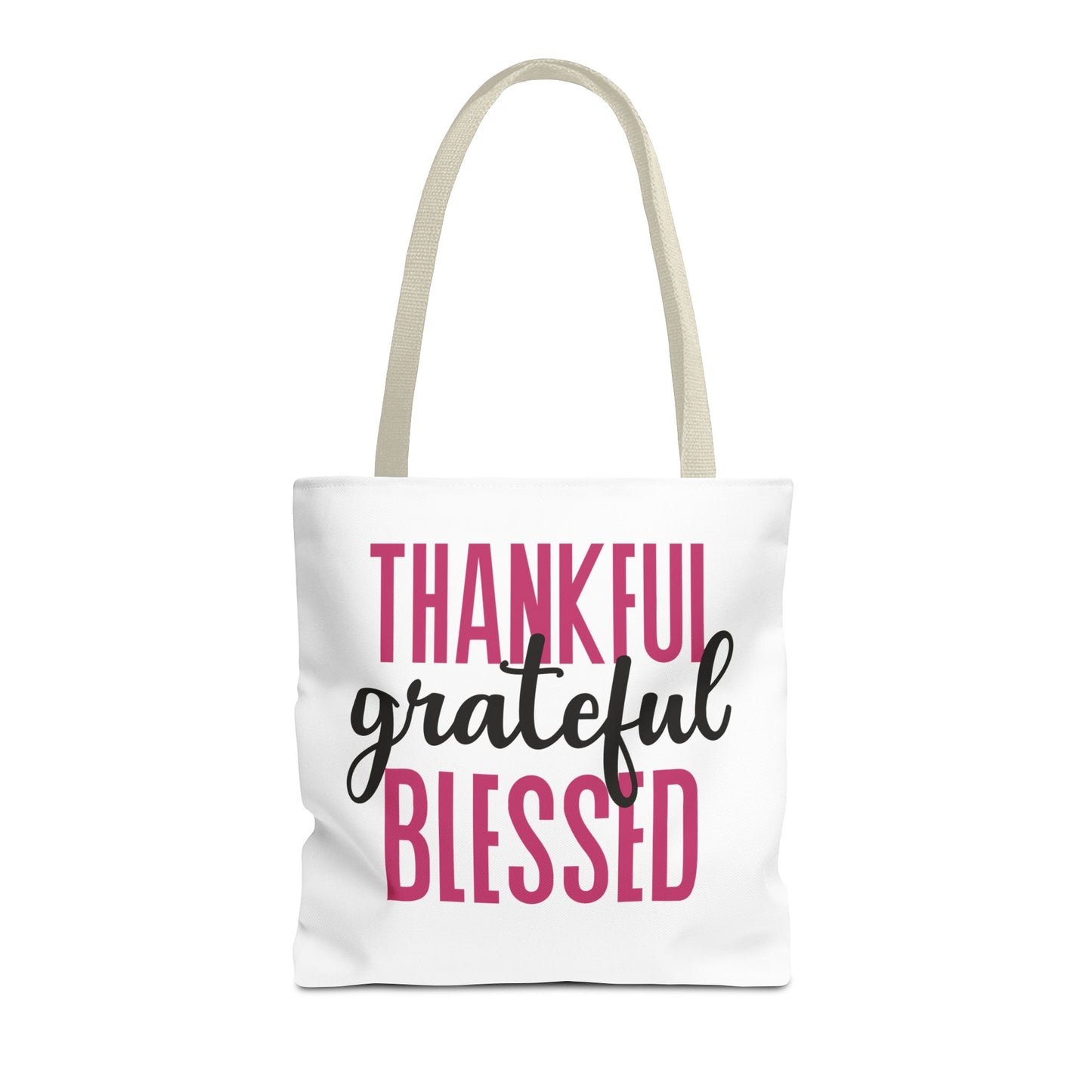 Thankful-Grateful-Blessed Tote Bag