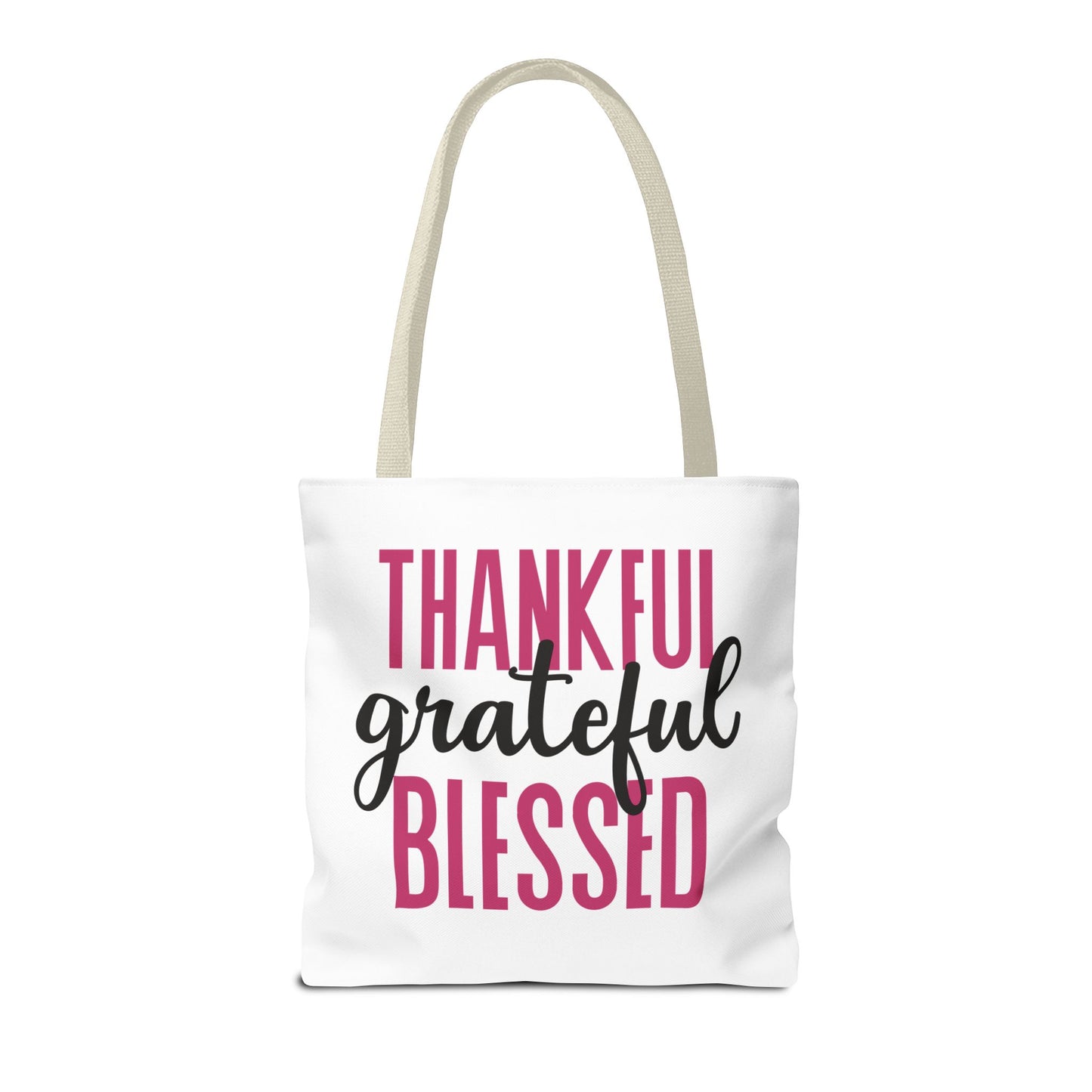 Thankful-Grateful-Blessed Tote Bag
