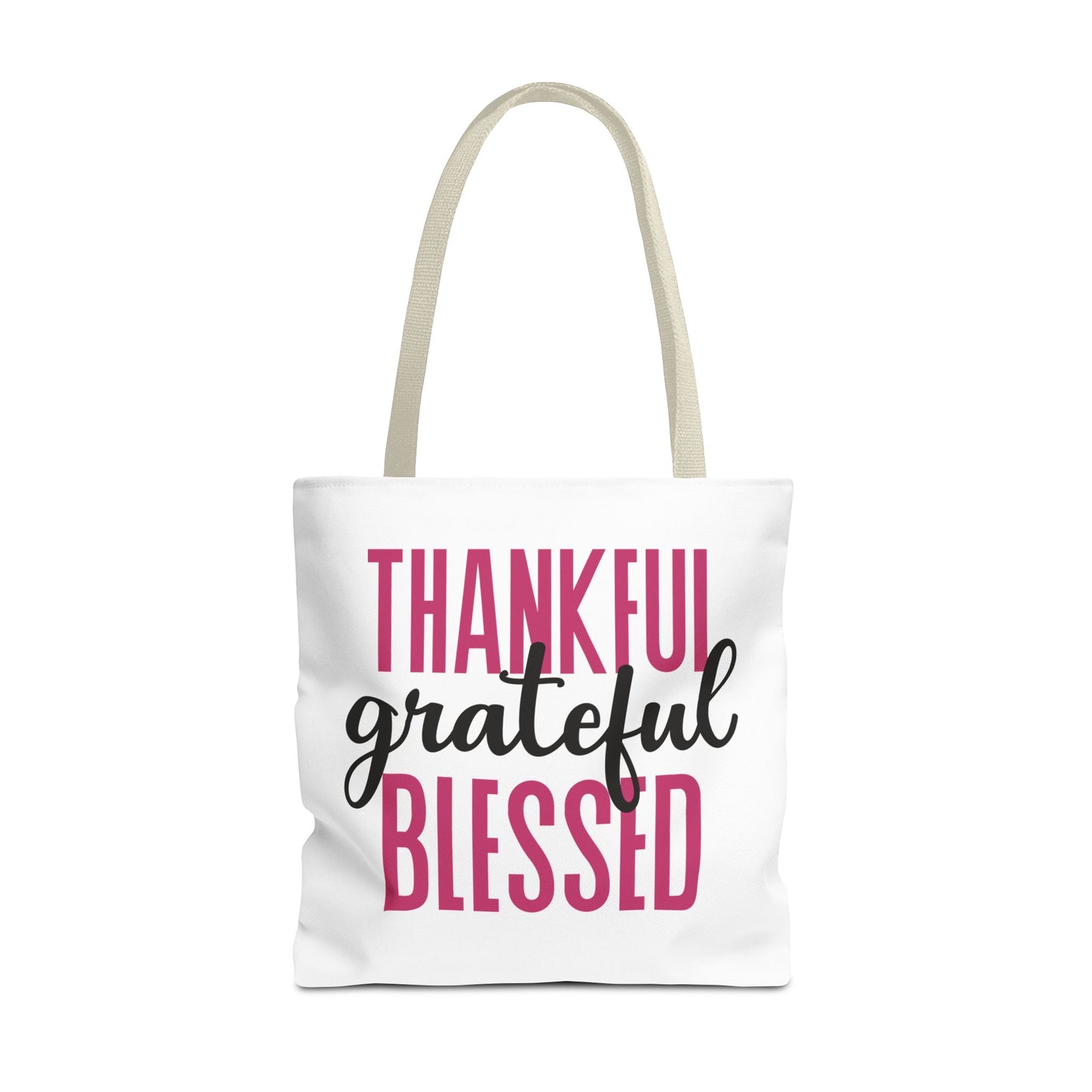 Thankful-Grateful-Blessed Tote Bag