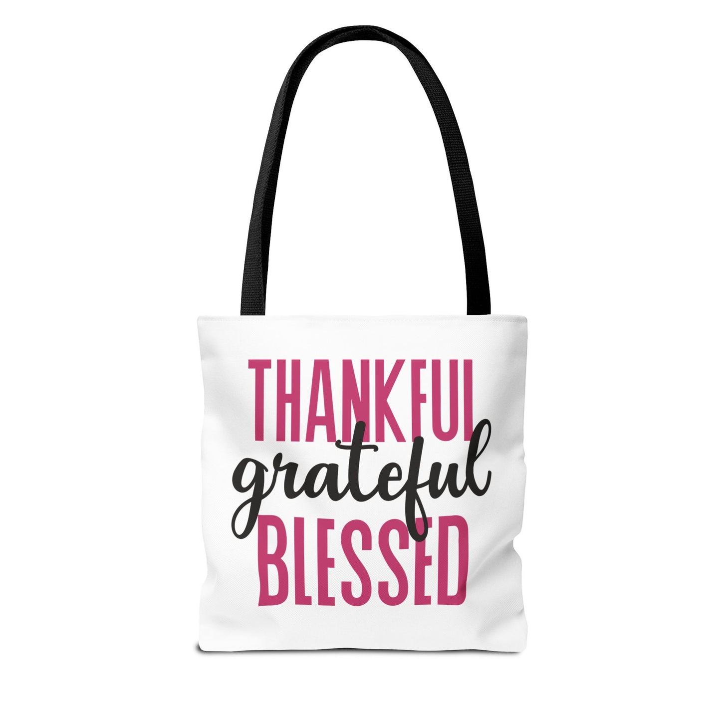 Thankful-Grateful-Blessed Tote Bag