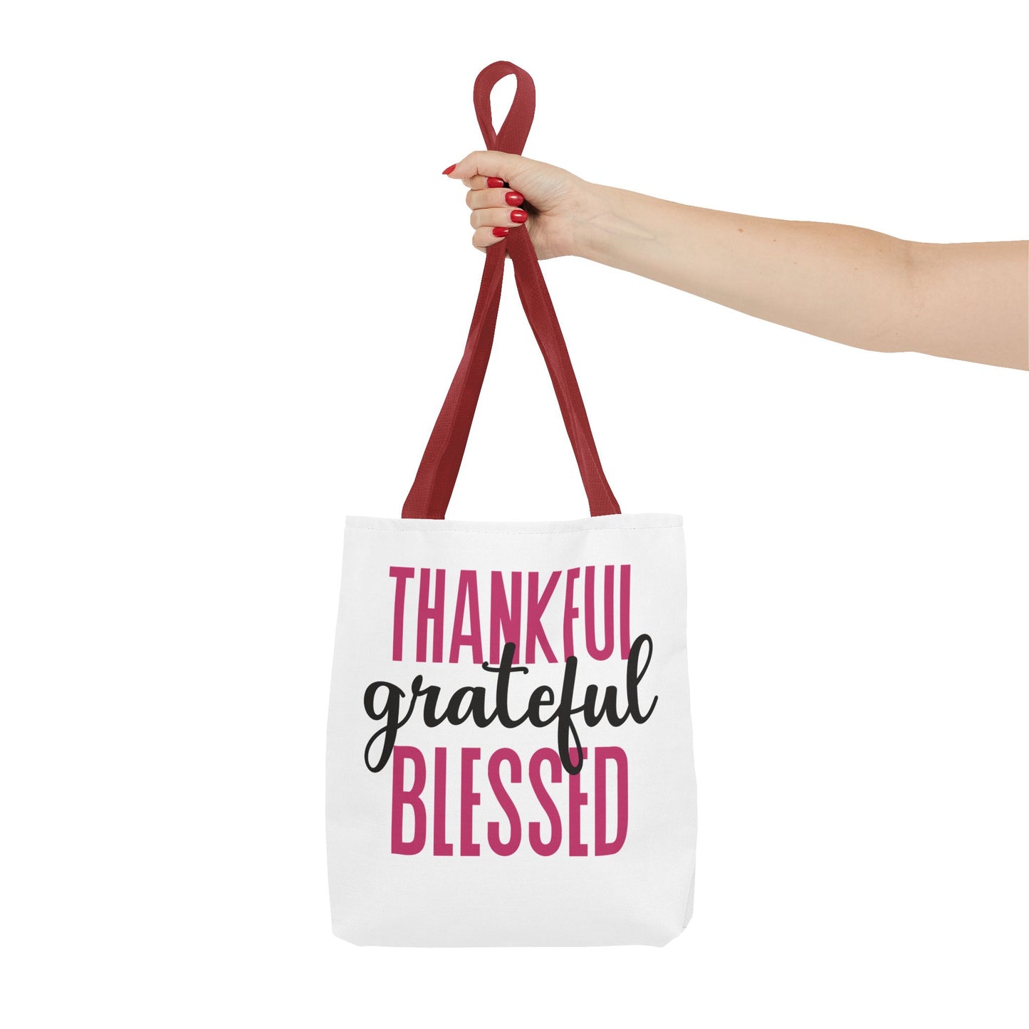 Thankful-Grateful-Blessed Tote Bag