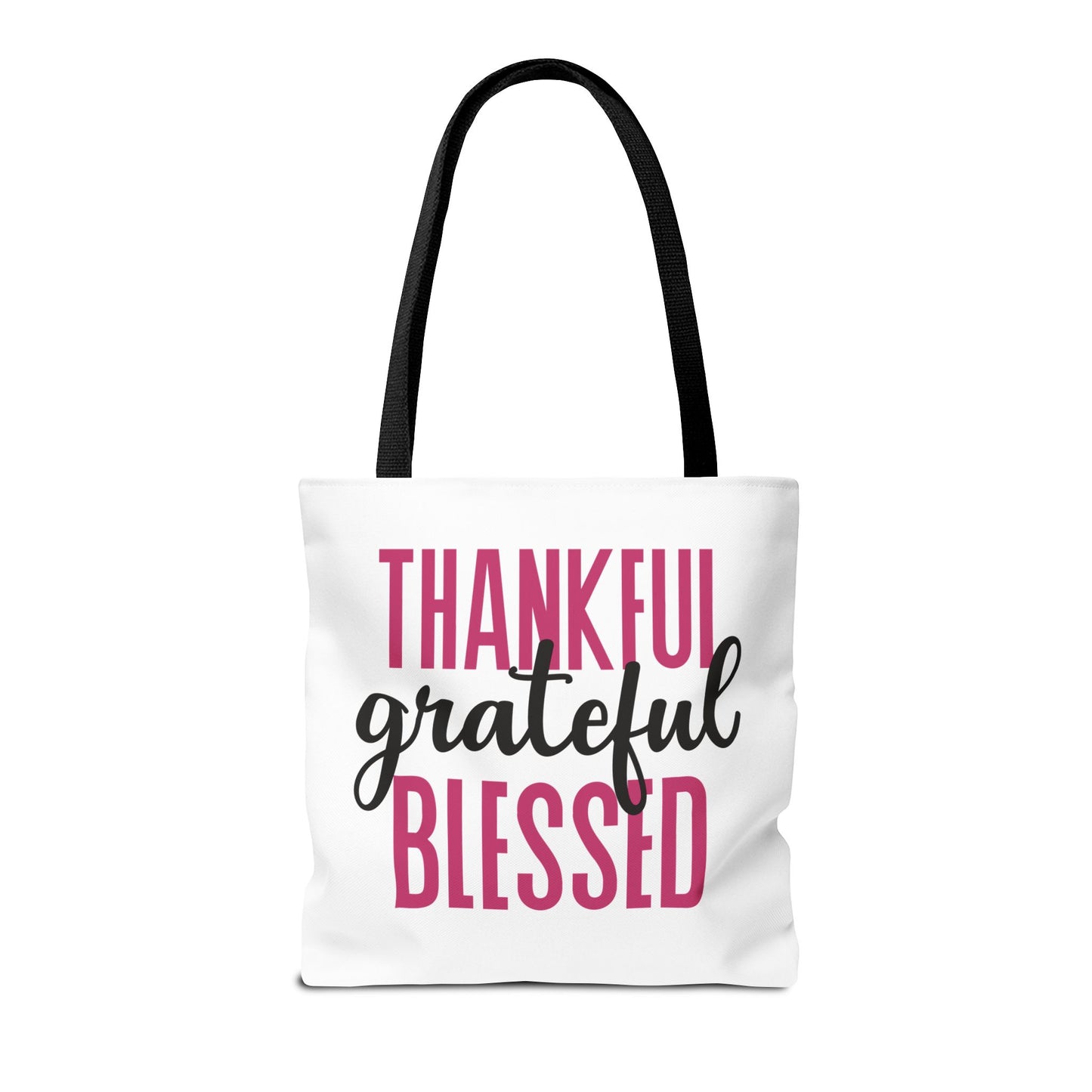 Thankful-Grateful-Blessed Tote Bag