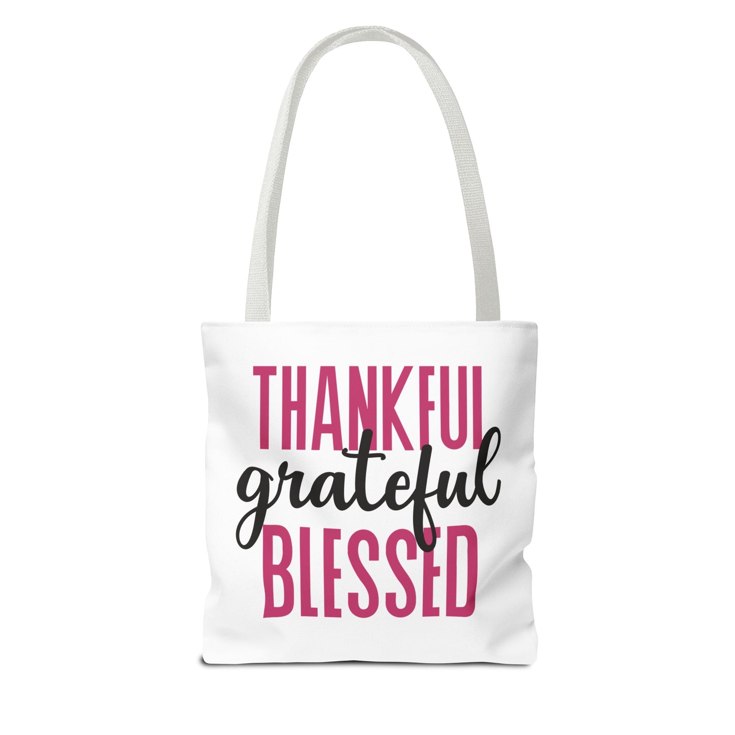Thankful-Grateful-Blessed Tote Bag