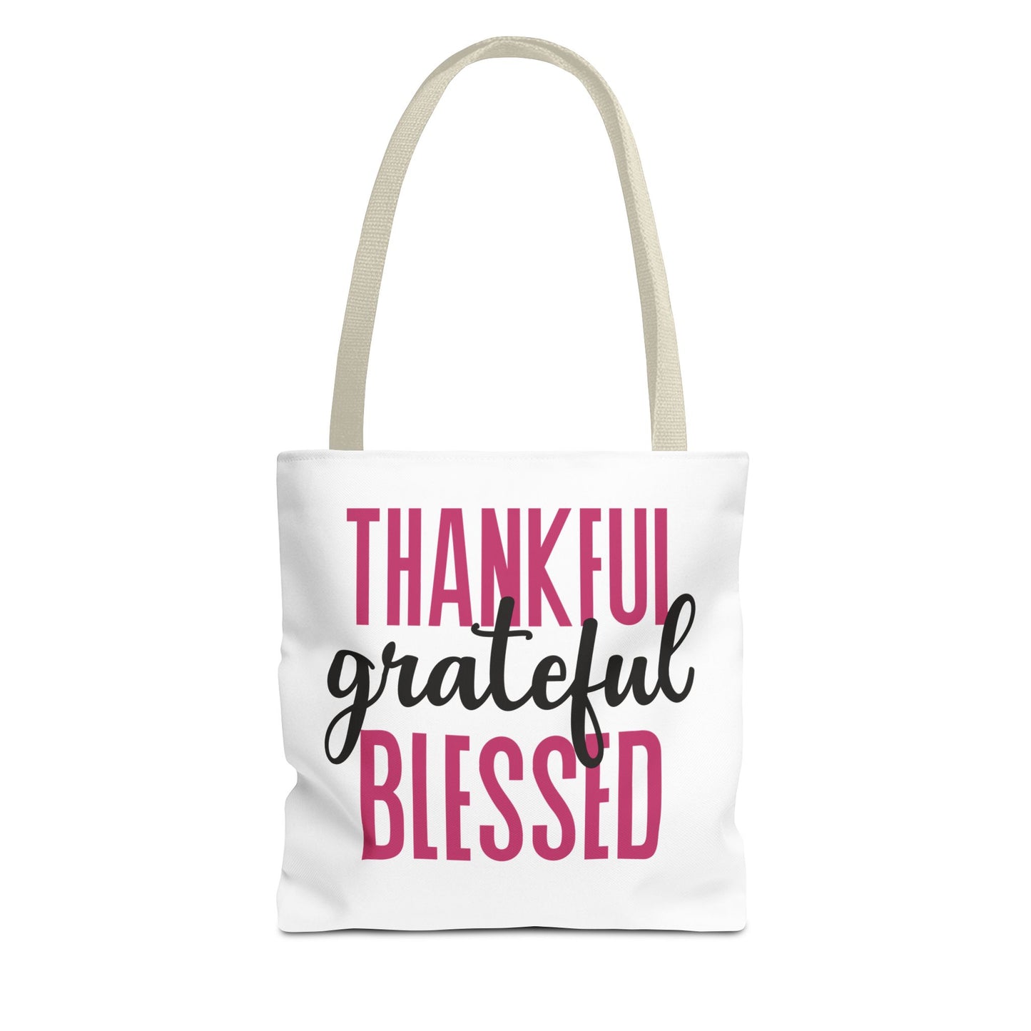 Thankful-Grateful-Blessed Tote Bag