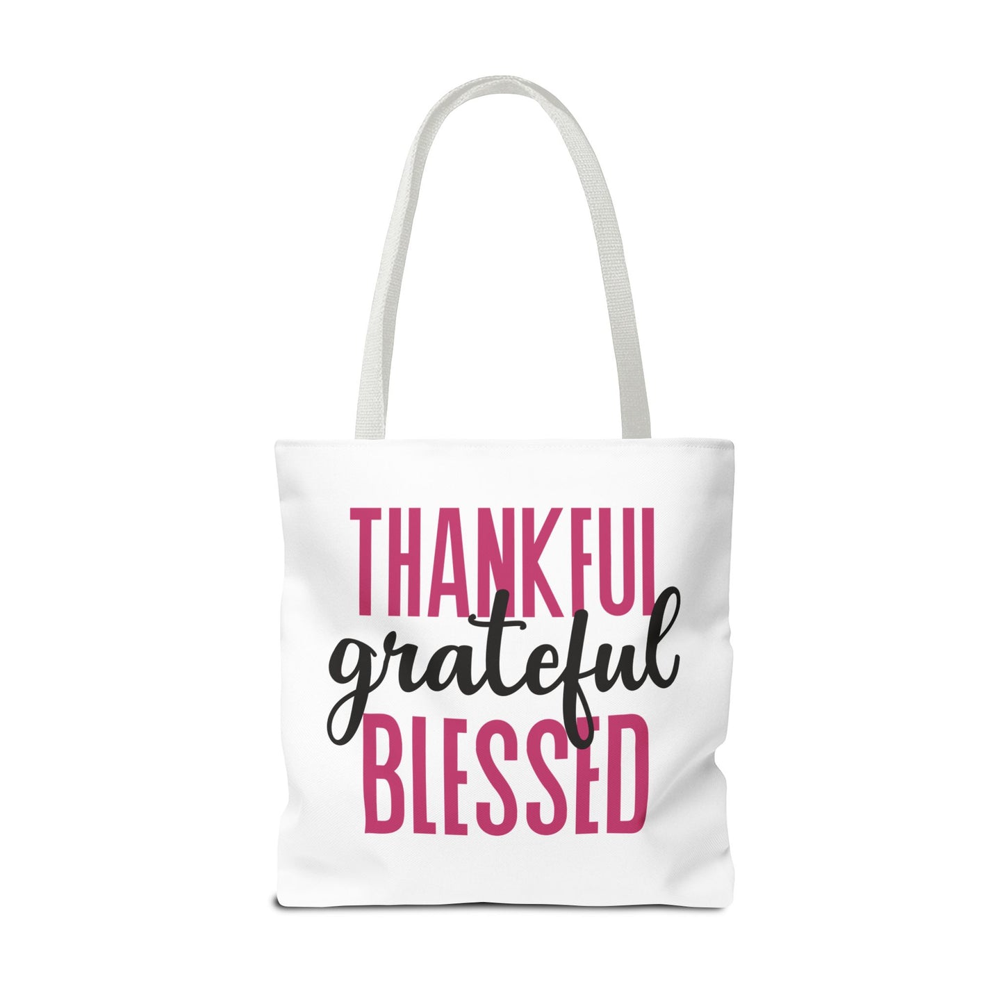 Thankful-Grateful-Blessed Tote Bag