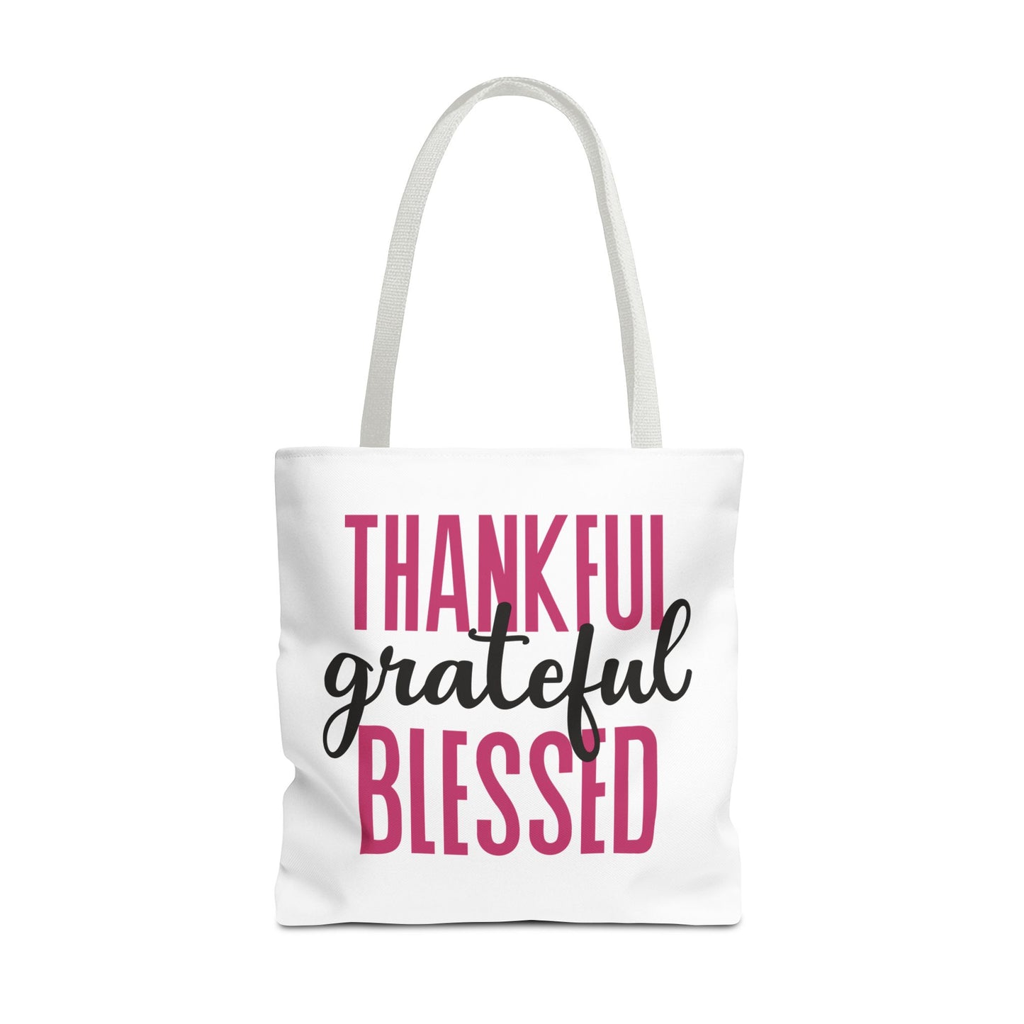 Thankful-Grateful-Blessed Tote Bag