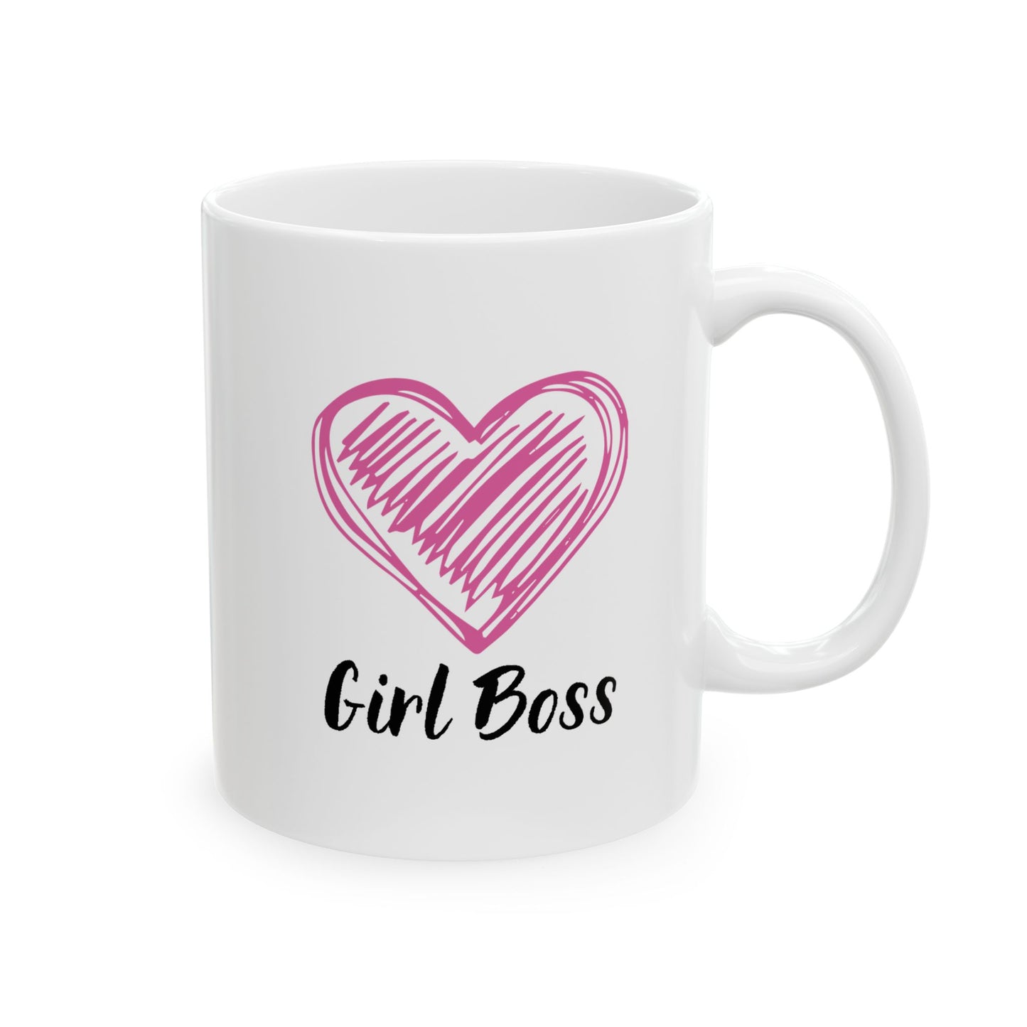 Girl Boss Coffee Ceramic Mug, 11oz