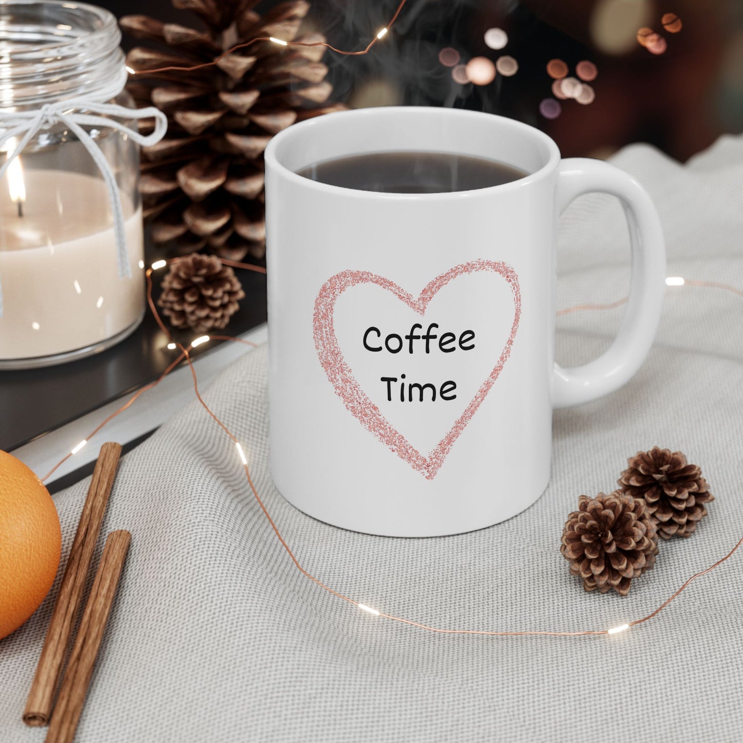 Coffee Time Ceramic Mug, 11oz