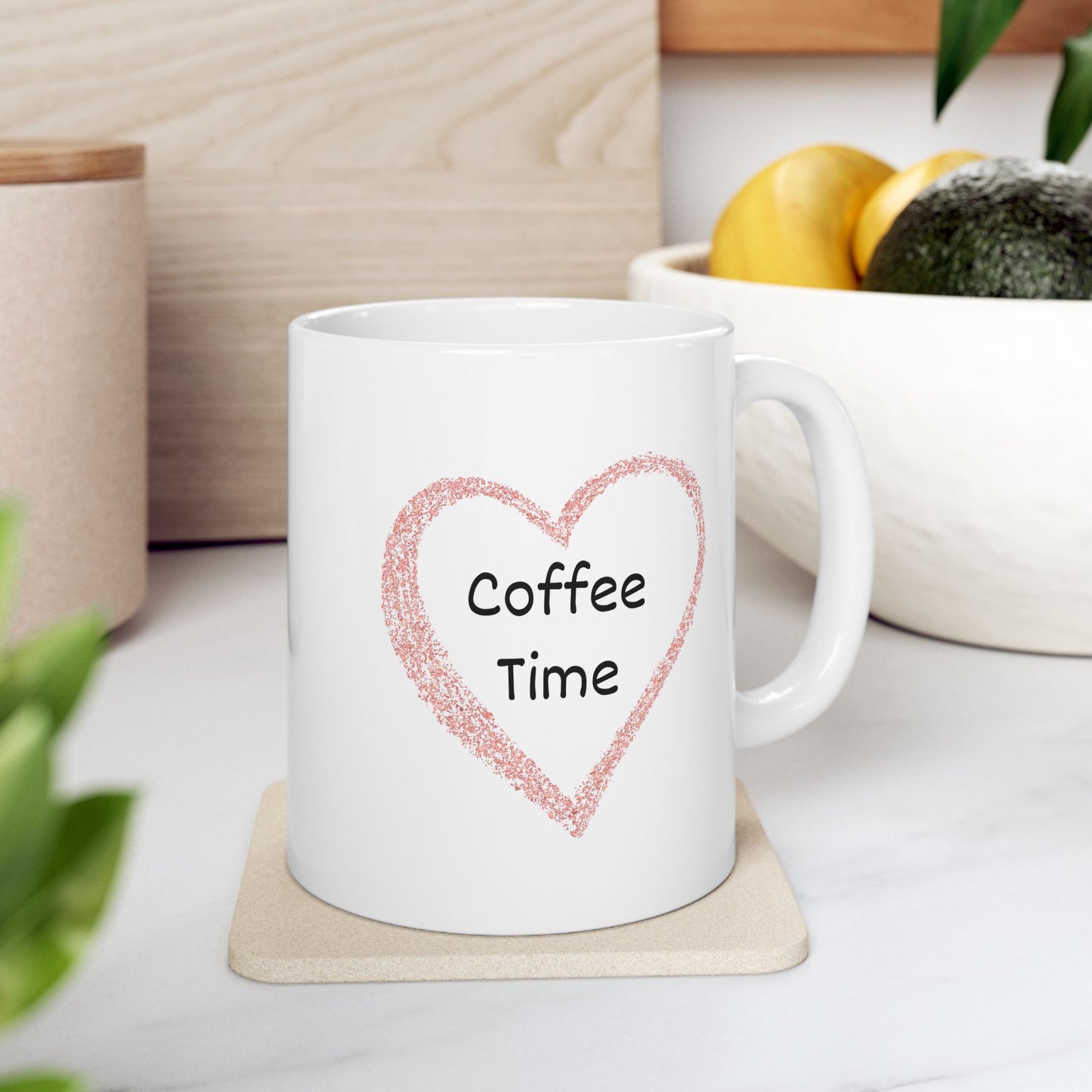 Coffee Time Ceramic Mug, 11oz