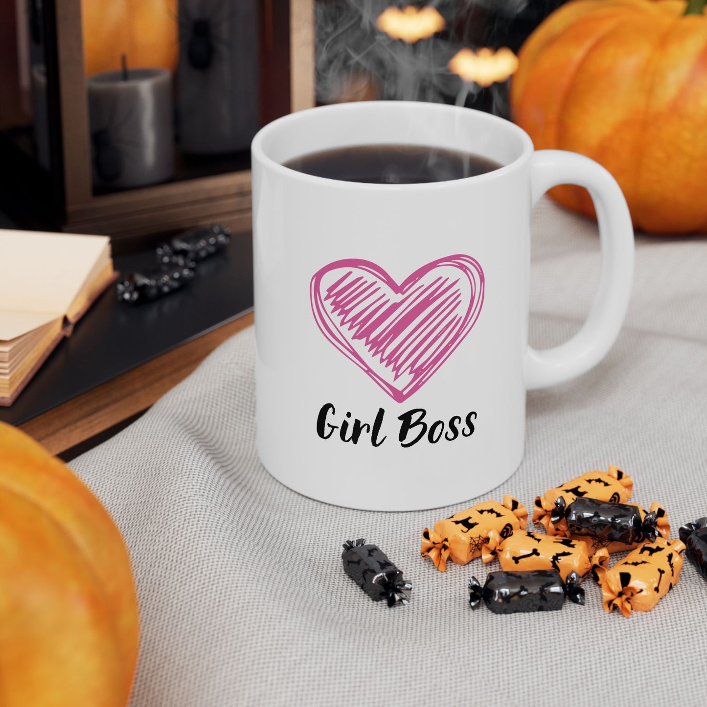 Girl Boss Coffee Ceramic Mug, 11oz