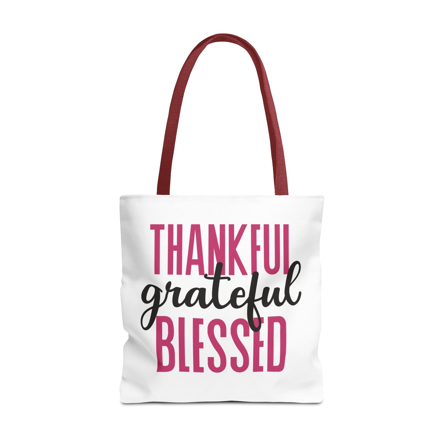 Thankful-Grateful-Blessed Tote Bag