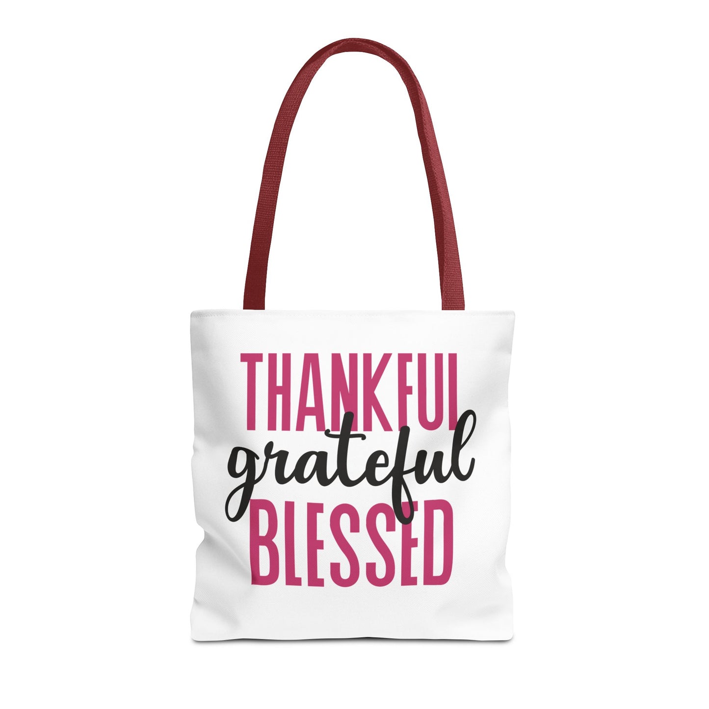 Thankful-Grateful-Blessed Tote Bag