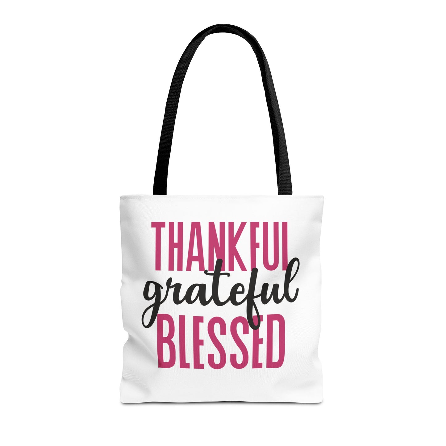 Thankful-Grateful-Blessed Tote Bag