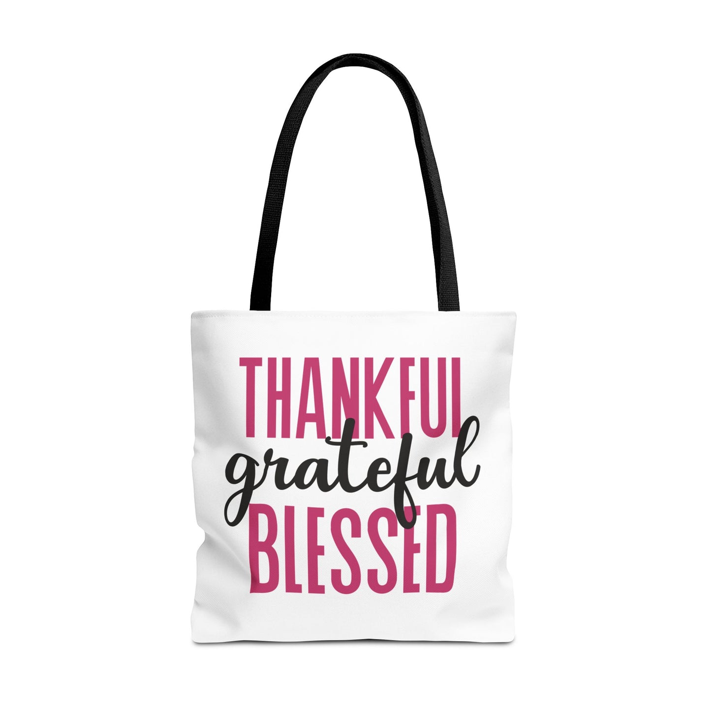 Thankful-Grateful-Blessed Tote Bag