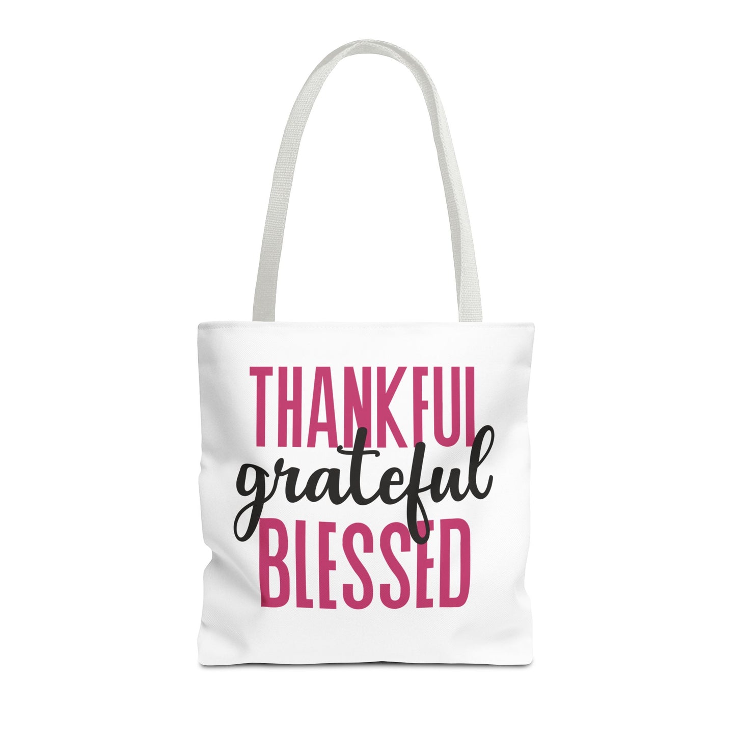 Thankful-Grateful-Blessed Tote Bag