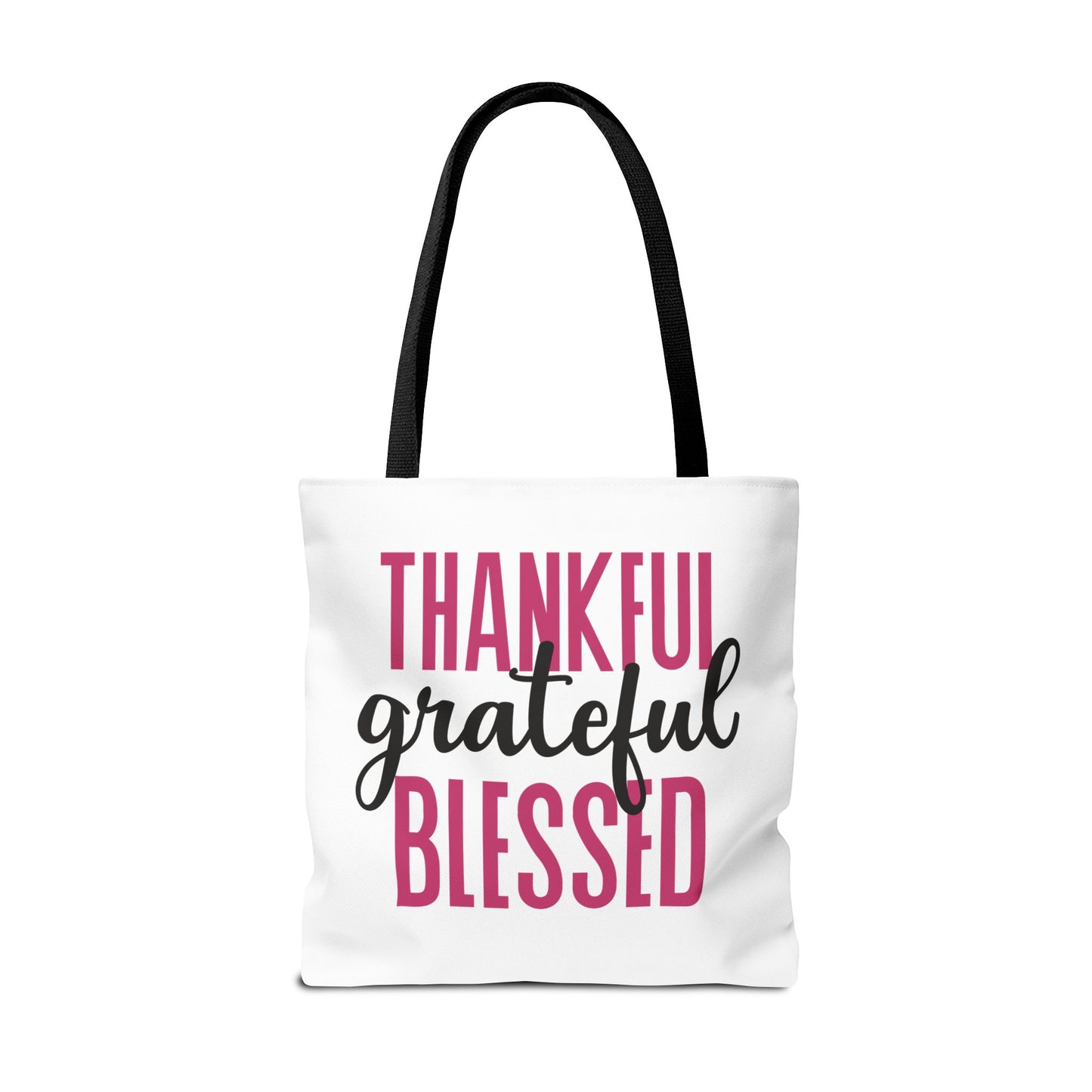Thankful-Grateful-Blessed Tote Bag