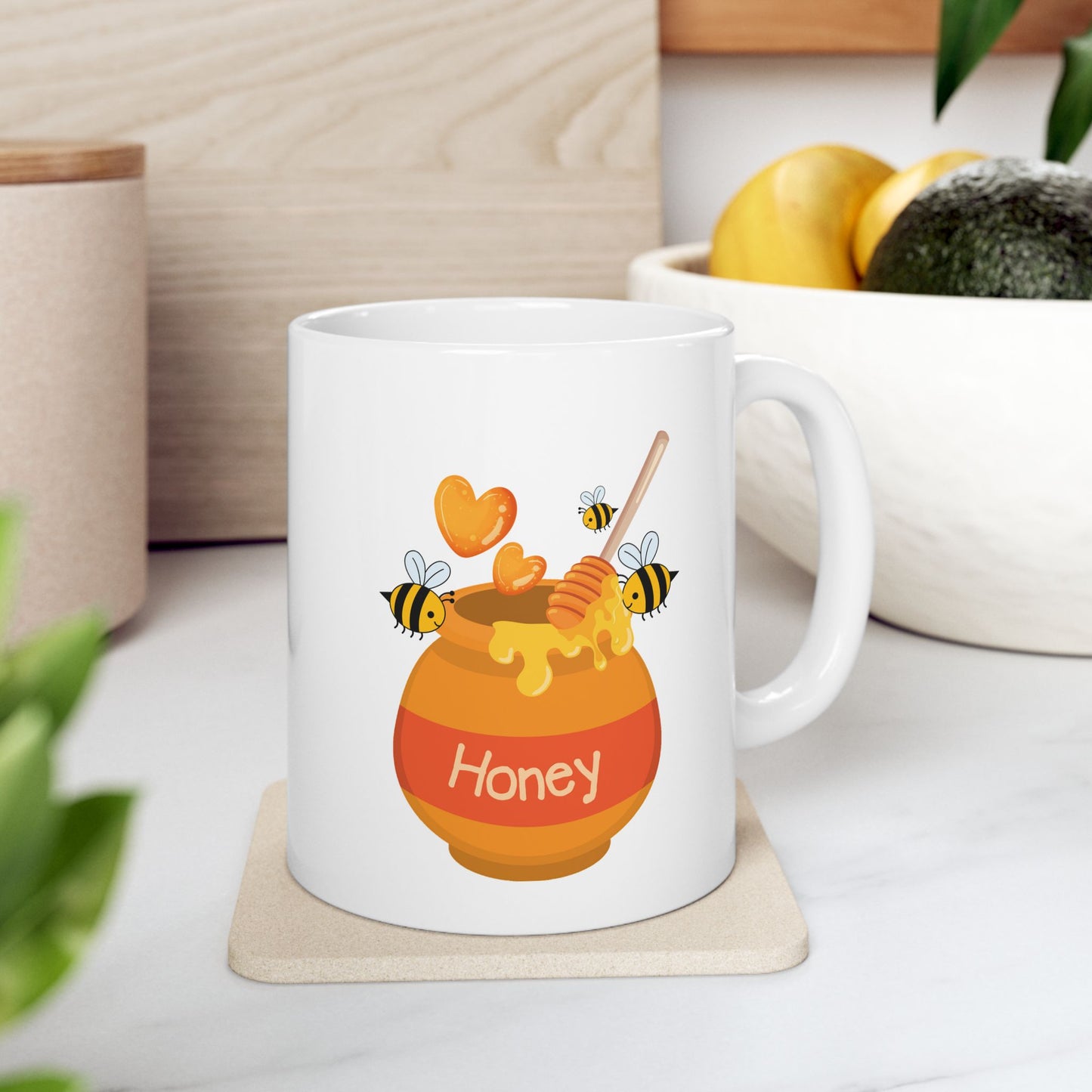 Honey Luv Ceramic Mug, 11oz